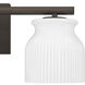 Harlowe 3 Light 22 inch Matte Bronze Bath Vanity Wall Light, Medium