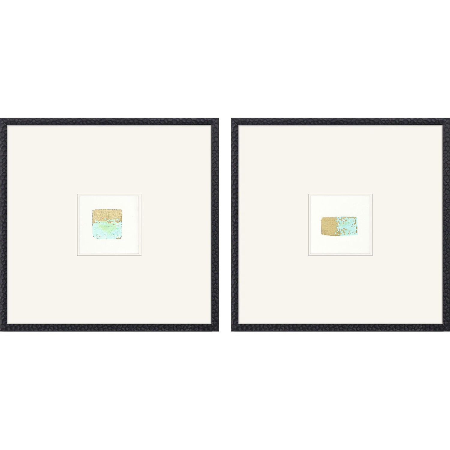 Equinox Green and Brown and Metallic Framed Art, The Studio