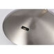 Orb 120 Brushed Nickel LED Track Head - H-Type Ceiling Light