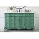 Danville 60 X 21 X 36 inch Vintage Mint Vanity Sink Set