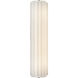 Chapman & Myers Madden LED 4.25 inch Alabaster and Polished Nickel ADA Fluted Linear Sconce Wall Light