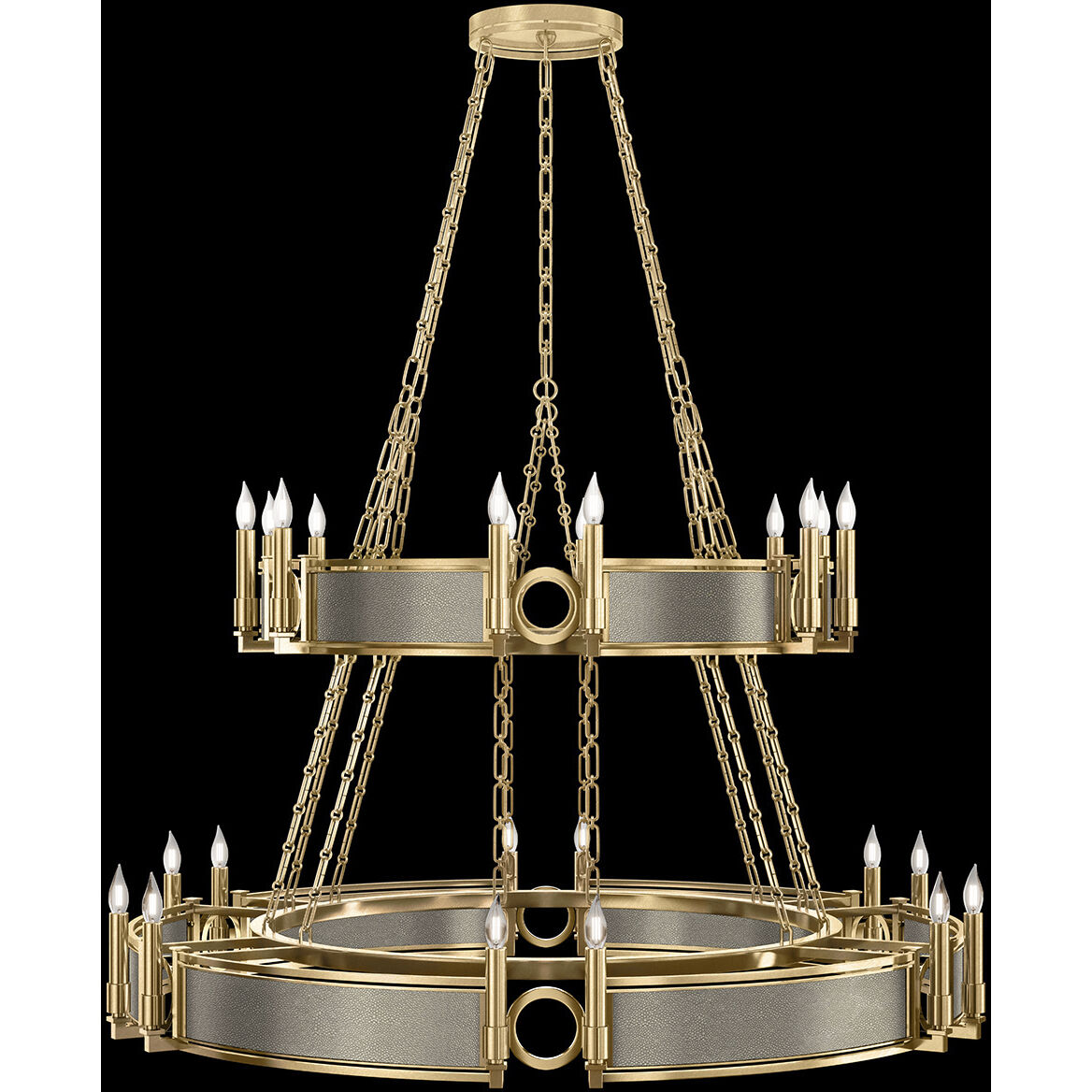 Mirage 24 Light 50 inch Gold Chandelier Ceiling Light