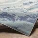 Intense 138 X 98 inch Ice Blue Rug, Rectangle
