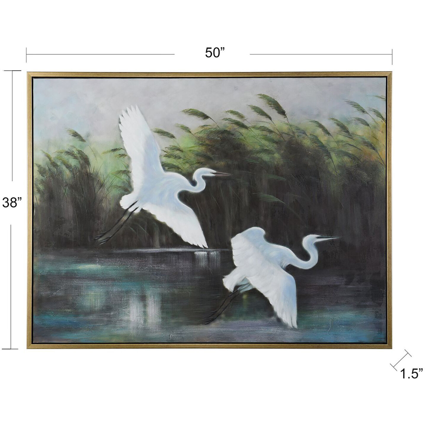 Cameron Green and White and Multicolor and Gold Wall Art