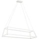 Carlington LED 46 inch Matte White Chandelier Ceiling Light