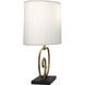 Chloe 22.75 inch 150 watt Warm Brass Table Lamp Portable Light