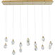 Canada LED 60 inch Gold Island Lighting Ceiling Light