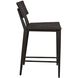 Calbas 38 inch Java Black and Mocha Outdoor Counter Stool