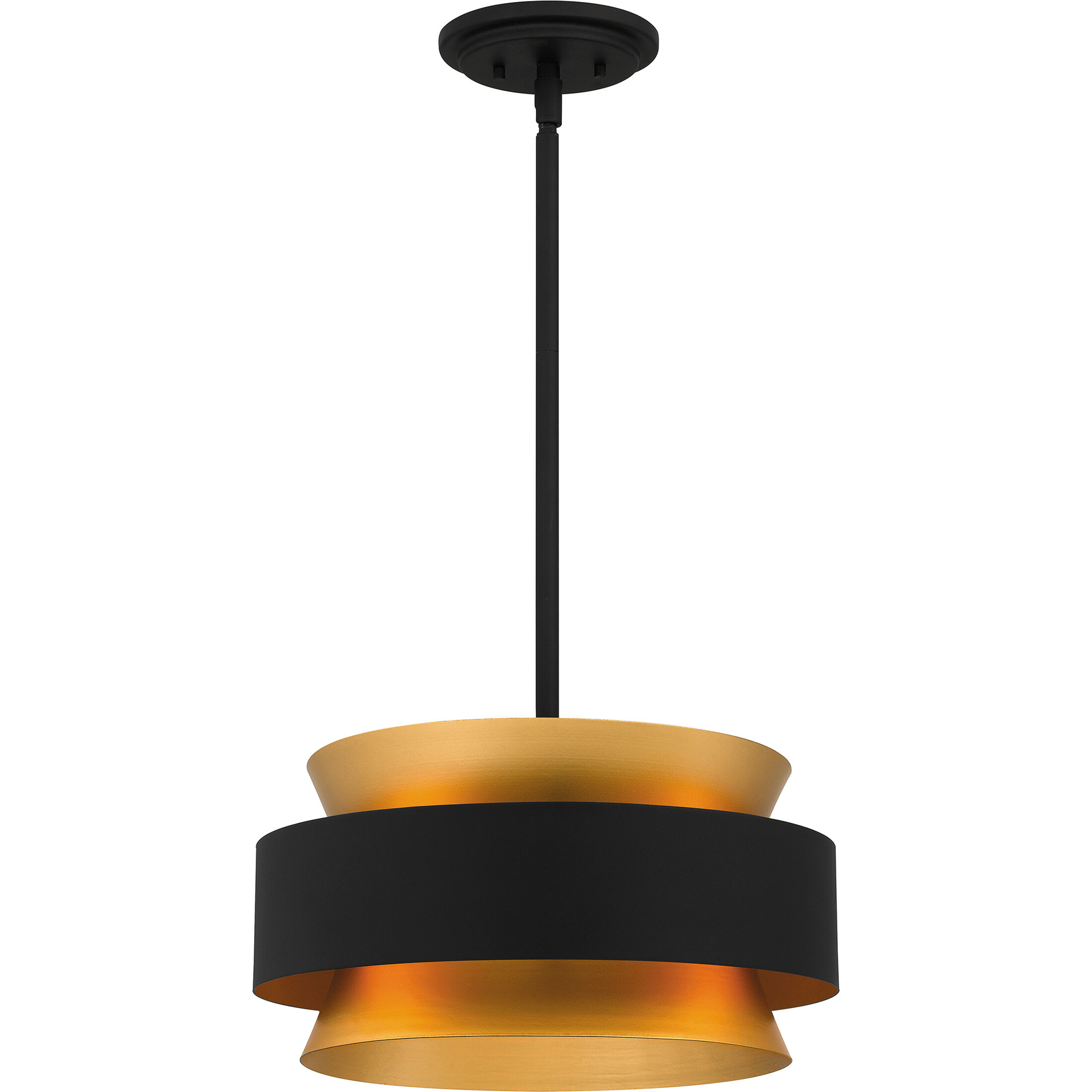 Hagley 3 Light 15 inch Earth Black Pendant Ceiling Light