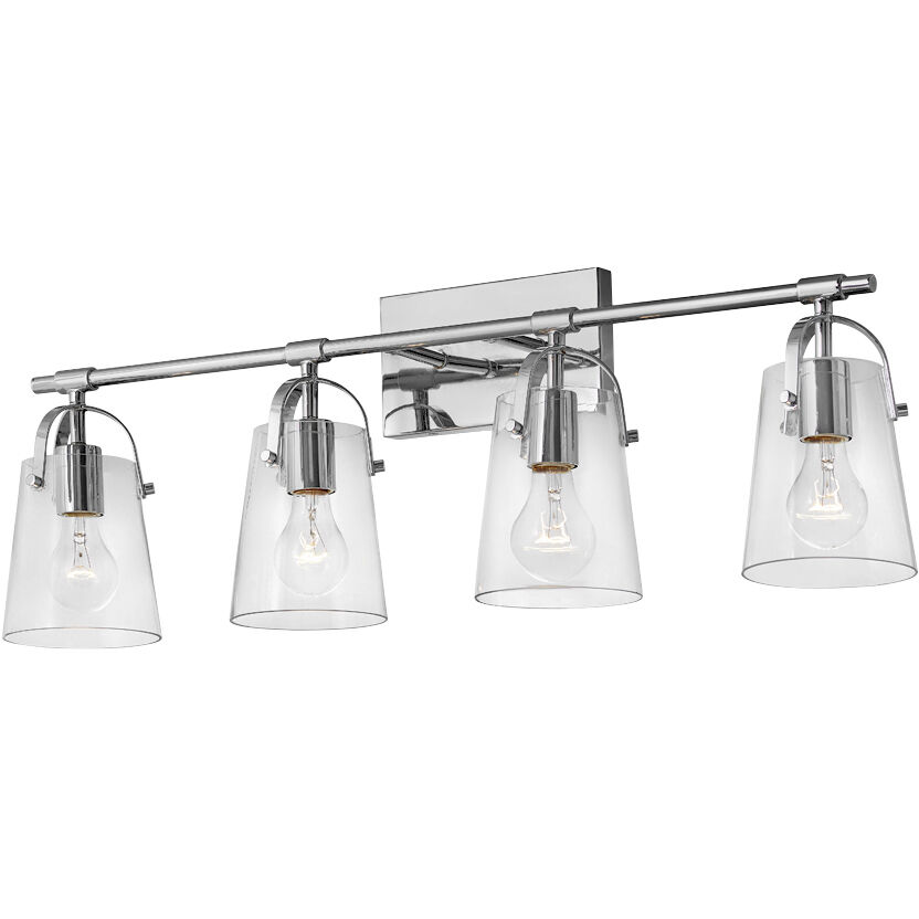 Foster 4 Light 31.75 inch Chrome Vanity Light Wall Light