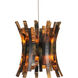 Alsop 7 Light 17 inch Brown and Silver Multi-Drop Pendant Ceiling Light