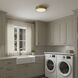 Vale LED 16 inch Aged Brass Flush Mount Ceiling Light