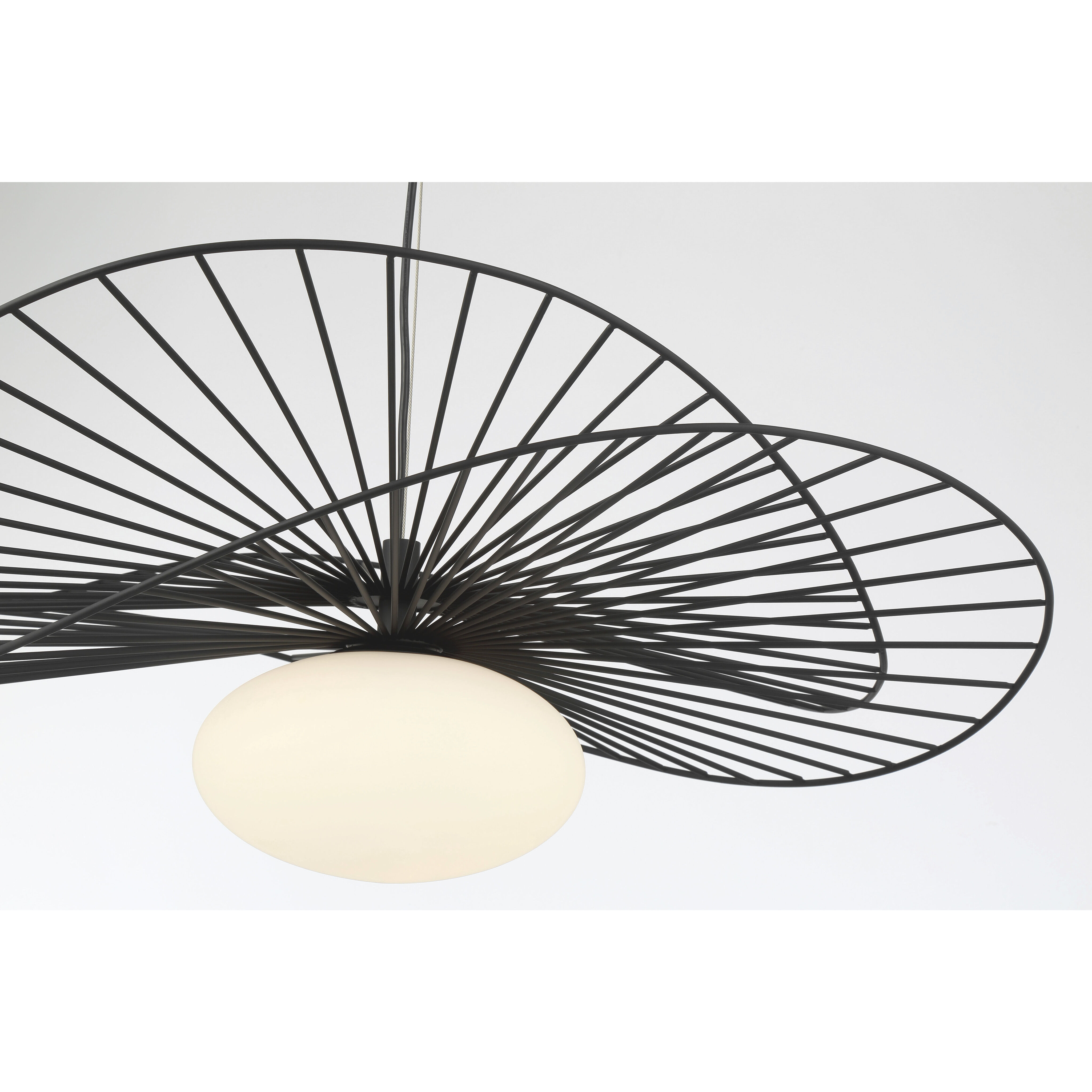 Langley 1 Light 32.25 inch Dark Matte Black Pendant Ceiling Light