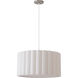Scallop 1 Light 15 inch Satin Nickel Pendant Ceiling Light