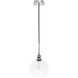 Emett 1 Light 8 inch Chrome Pendant Ceiling Light