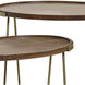 Atelier Honey Brown and Warm Gold Nesting Side Table