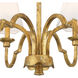 Cheshire 31.25 inch 60.00 watt Vintage Gold Chandelier Ceiling Light