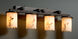 Lumenaria 4 Light 29 inch Dark Bronze Bath Bar Wall Light in Cylinder with Broken Rim, Incandescent