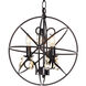 Orbit 3 Light 12 inch Oil Rubbed Bronze Chandelier Ceiling Light in Candelabra