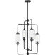 Holton 4 Light 20 inch Matte Black Chandelier Ceiling Light
