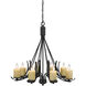 Morelia 8 Light 30 inch Black Smith Chandelier Ceiling Light
