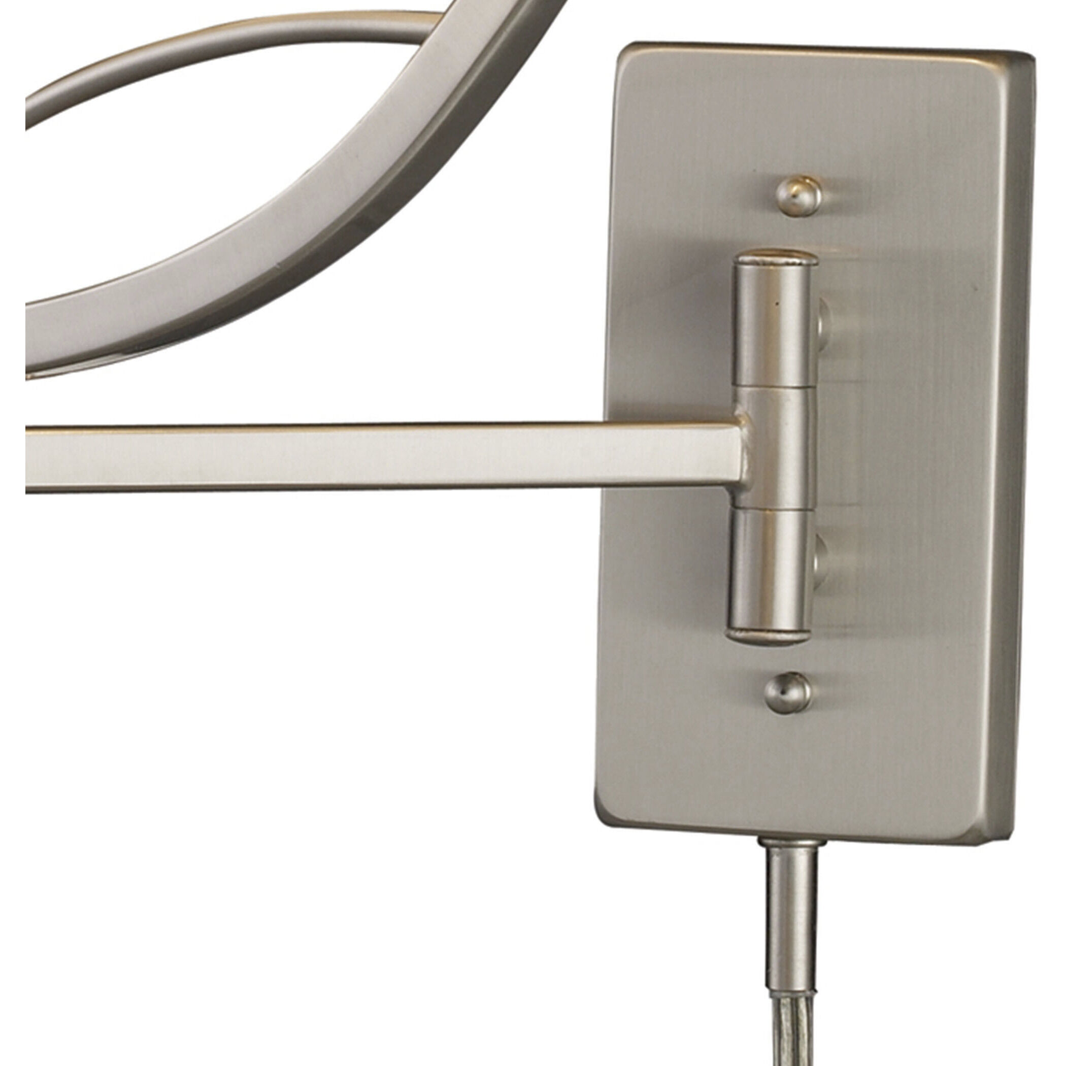 Elysburg 24 inch 150 watt Satin Nickel Swingarm Sconce Wall Light
