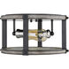 Kirkland 2 Light 12.75 inch Ashen Barnboard Flush Mount Ceiling Light