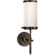 Thomas O'Brien Bryant2 1 Light 4 inch Bronze and Hand-Rubbed Antique Brass Bath Sconce Wall Light