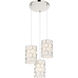 Missing Link 3 Light 18 inch Polished Nickel Pendant Ceiling Light