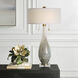 Cardoni 32.25 inch 60 watt White and Smoked Bronze with Brushed Brass Table Lamp Portable Light
