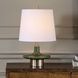 Sieler 19 inch 150 watt Moss Green and Antique Brass Table Lamp Portable Light