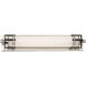 ML LED 24 inch Brushed Nickel/Sand Coal Bath Light Wall Light