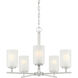 Carmine 5 Light 24 inch Brushed Nickel Chandelier Ceiling Light