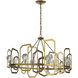 Gatsby 8 Light 45.3 inch Modern Brass Chandelier Ceiling Light