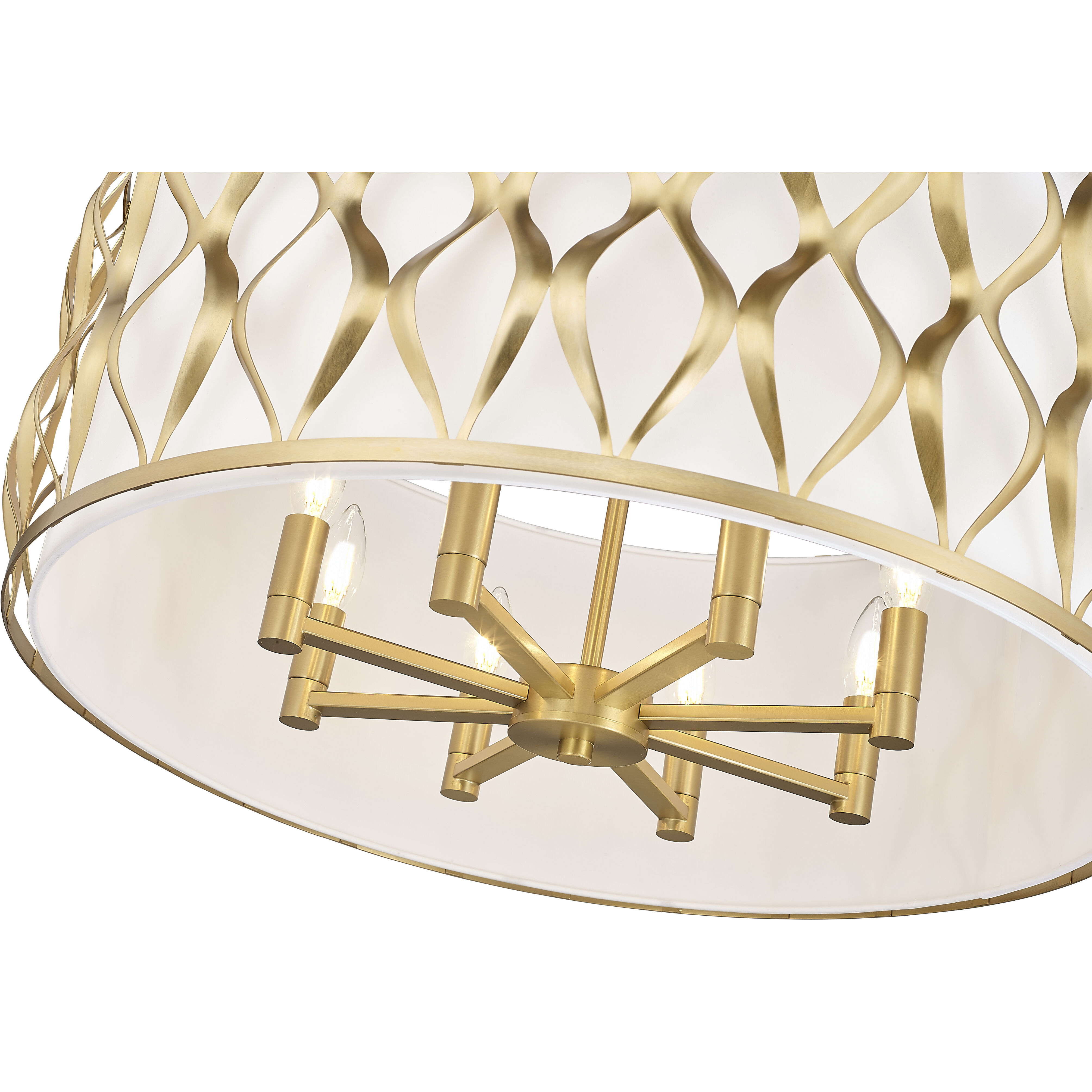 Harden 8 Light 26.25 inch Modern Gold Pendant Ceiling Light