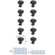 Irvin Oil-Rubbed Bronze Hardware Cabinet Knob, Set of 10