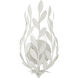 Broche Bath Wall Light in Matte White