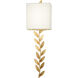 Arbor Grove LED 7 inch Ardent Gold Leaf Wall Sconce Wall Light