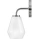 Gio LED 7.25 inch Chrome Bath Light Wall Light