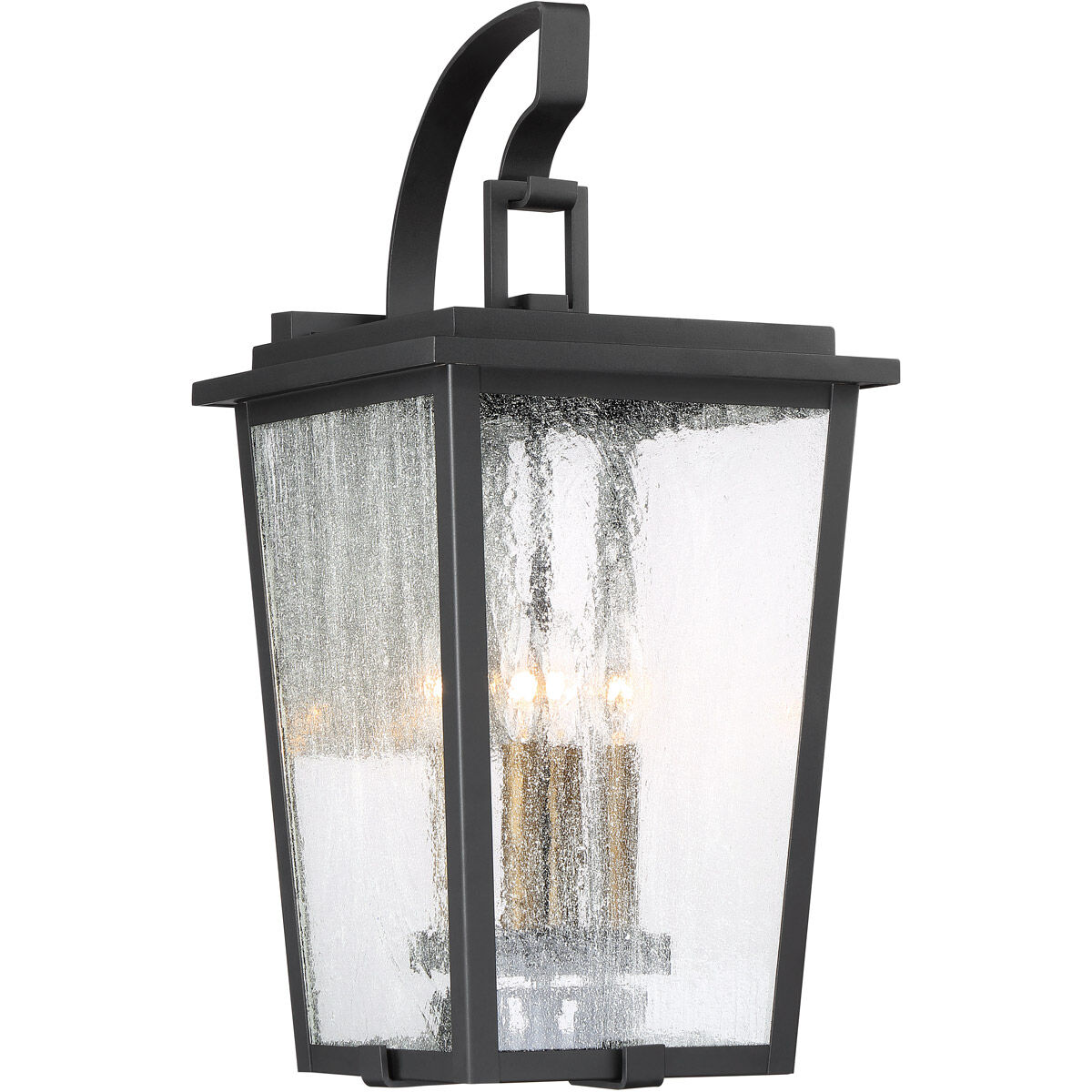 Cantebury 4 Light 23 inch Coal/Gold Outdoor Wall Mount, Great Outdoors