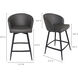 Webber 37 inch Grey Swivel Counter Stool