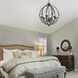 Jules 6 Light 25.5 inch Antique Black Iron Chandelier Ceiling Light