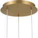 Briselle LED 10 inch Legacy Brass Pendant Ceiling Light