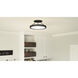Outskirts LED 11 inch Earth Black Semi-Flush Mount Ceiling Light