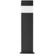 Modern 100V 16.83 watt Matte Black Outdoor Bollards