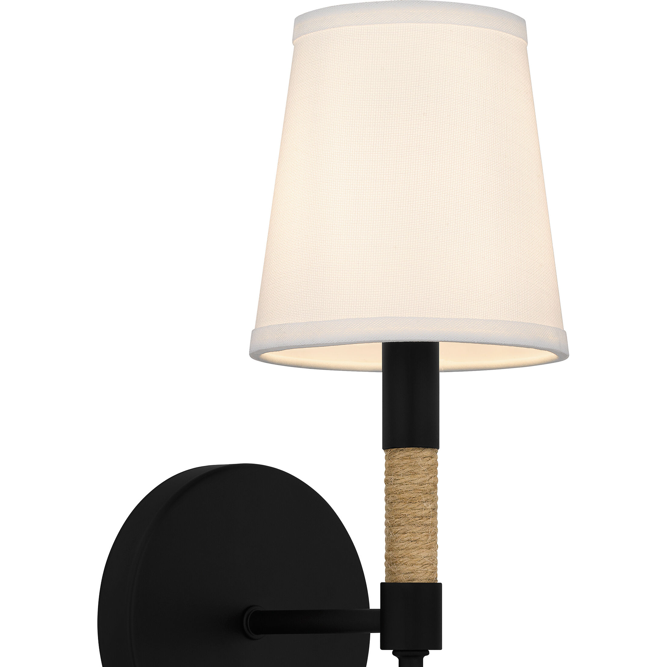 Bayside 1 Light 5 inch Matte Black Wall Sconce Wall Light, Small