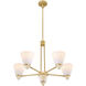 Kohlman 5 Light 30 inch Warm Brass Chandelier Ceiling Light