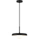 Creston LED 11.88 inch Matte Black Pendant Ceiling Light