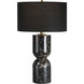 Enri 27 inch Black Marble Table Lamp Portable Light