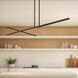 Shift LED 59.88 inch Black Linear Pendant Ceiling Light